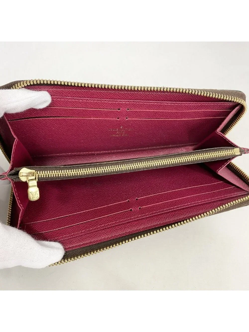 Louis Vuitton Wallet Monogram Portefeuille Clemence Fuchsia